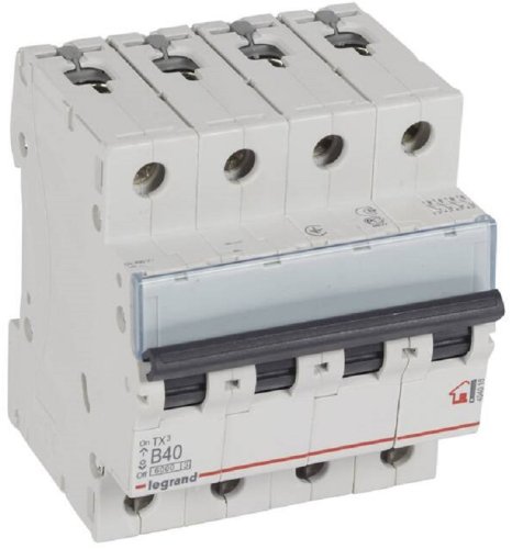 Выключатель автоматический Legrand TX3 6000 4п 40А B 6кА фото Выключатель автоматический Legrand TX3 6000 4п 40А B 6кА картинка